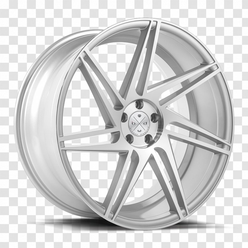 Alloy Wheel Silver Rim Diamond - Tire Transparent PNG