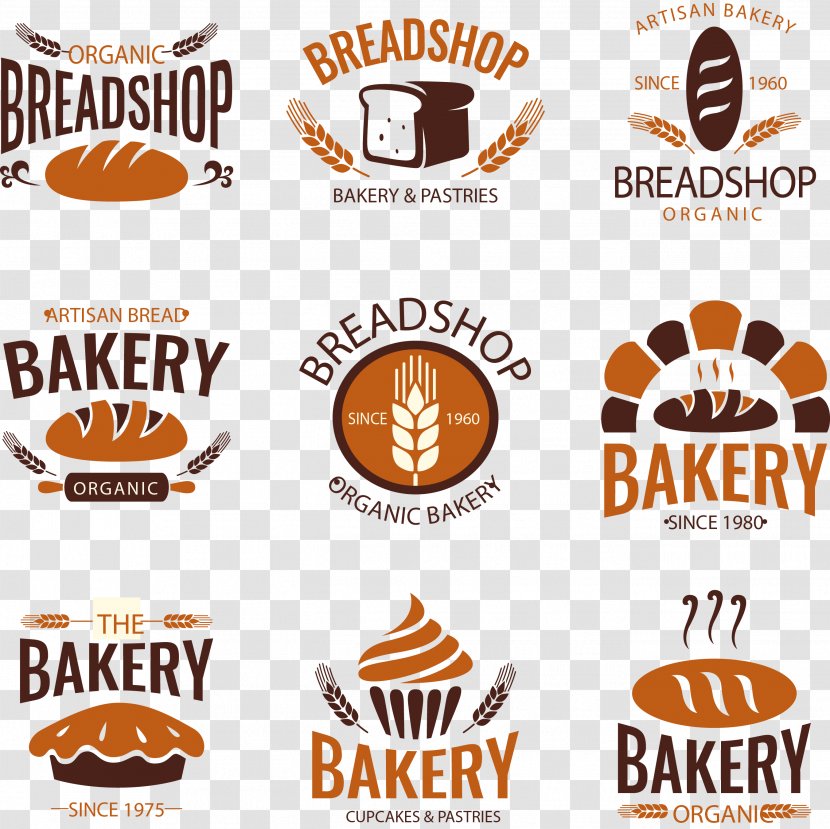 Bakery Logo Toast Banana Bread - Label - Foreign Countries Transparent PNG