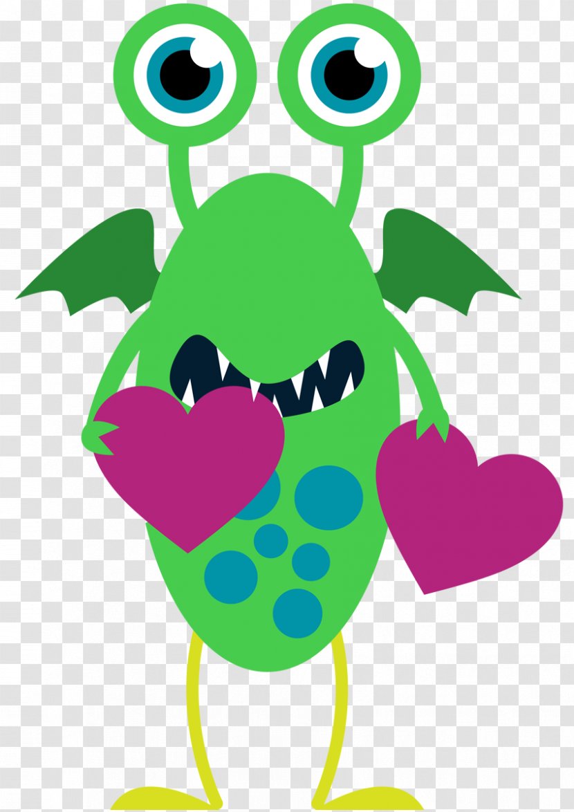 Valentine's Day Monster Heart Clip Art - Microsoft Cliparts Monsters Transparent PNG