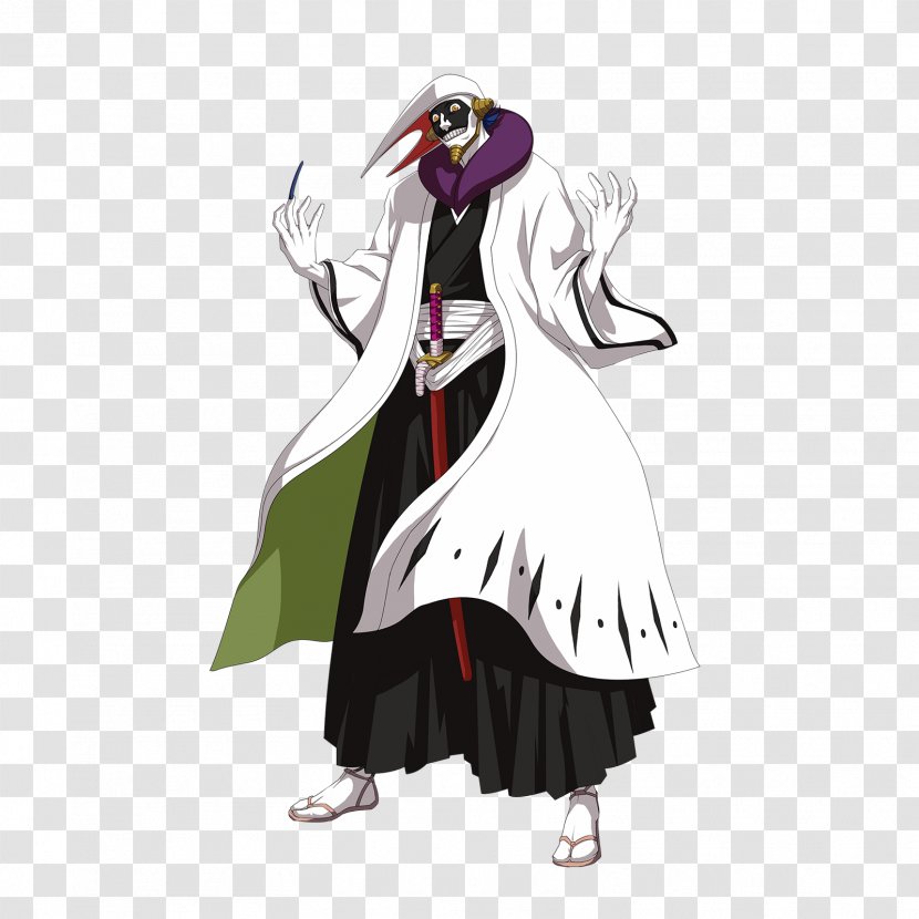 Mayuri Kurotsuchi Genryusai Shigekuni Yamamoto Shunsui Kyōraku Rukia Kuchiki Kenpachi Zaraki - Watercolor - Bleach Transparent PNG