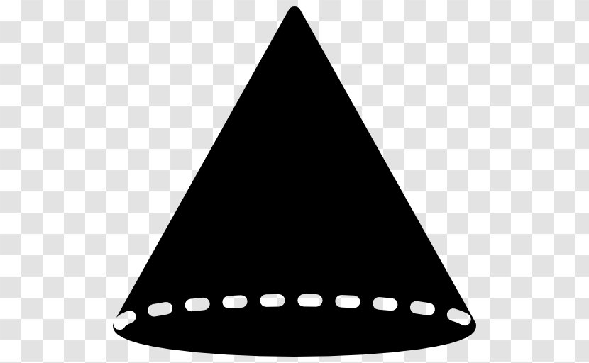Triangle Point - Black And White Transparent PNG