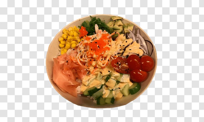 Japanese Cuisine 5smaken Food Poke Side Dish - Sashimi Bowl Transparent PNG