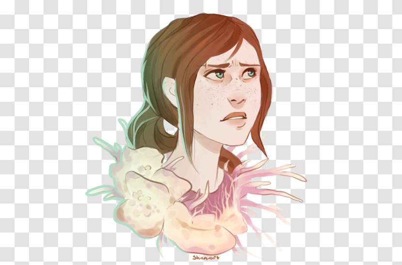 Cheek Forehead Hair Coloring Thumb Brown - Flower - Last Of Us Ellie Transparent PNG