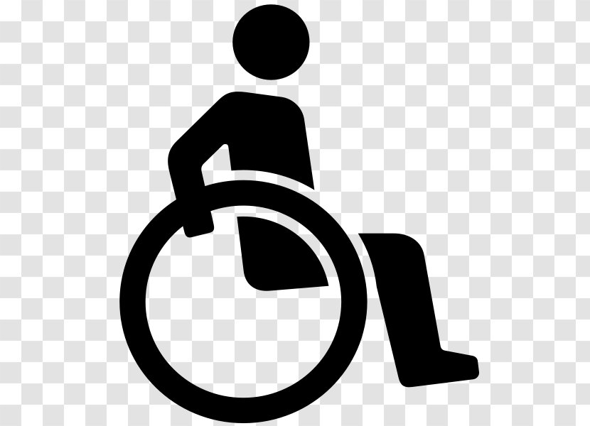 Wheelchair - Wikimedia Commons - Silhouette Transparent PNG