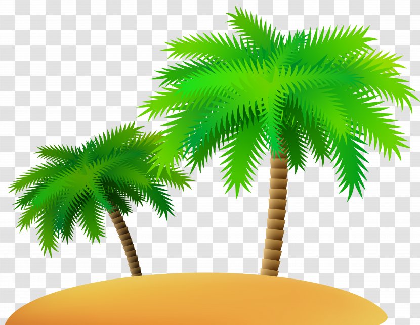 Sand Island Clip Art - Plant - Palms And Image Transparent PNG