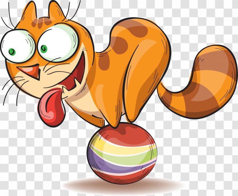 Cat Kitten Cartoon - Drawing - Ginger Transparent PNG