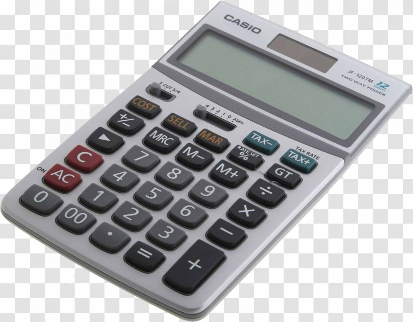 Calculator Casio Sales Display Device Numerical Digit - Calculation - File Transparent PNG