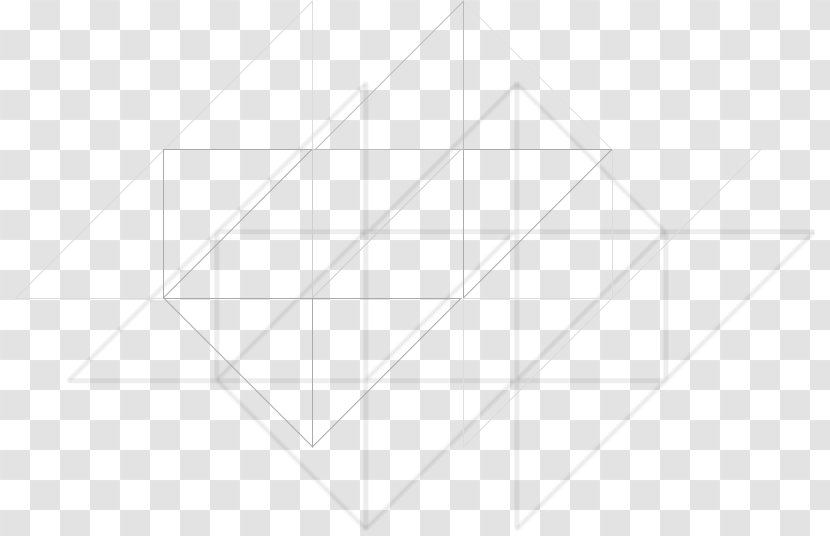 Triangle Square Rectangle - Black And White - GEOMETRIC LINES Transparent PNG