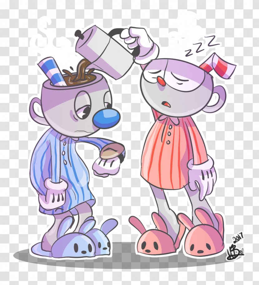 Just Funky Cuphead Mug With Straw Bendy And The Ink Machine Video Games - Cartoon Transparent PNG