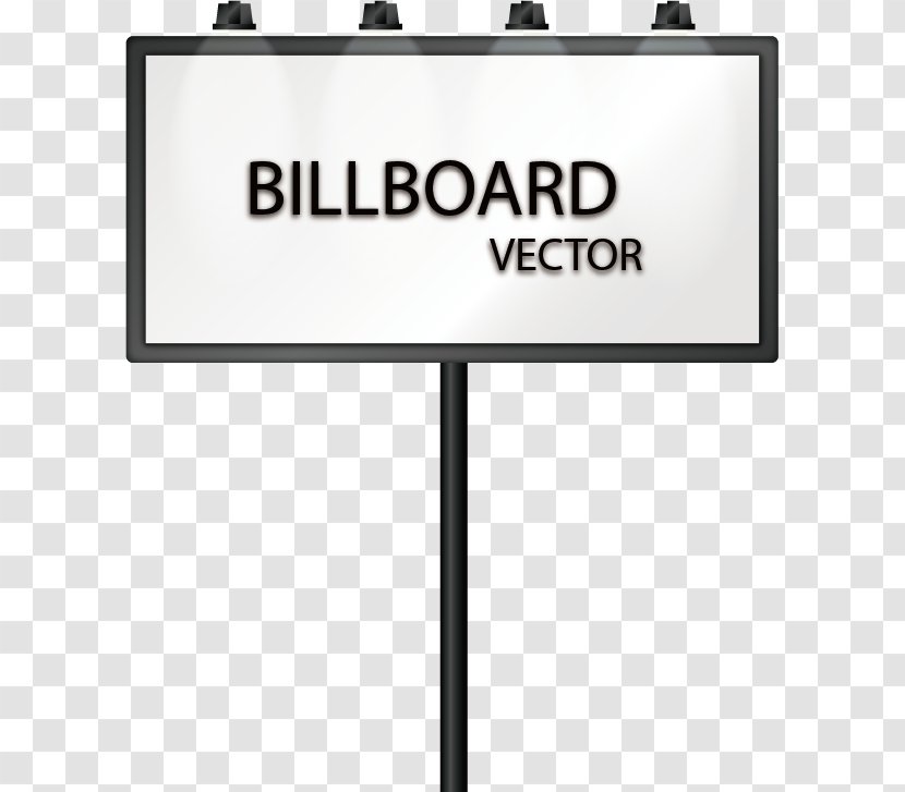 Euclidean Vector Line Angle Billboard - Sign - Hand-painted Billboards Transparent PNG