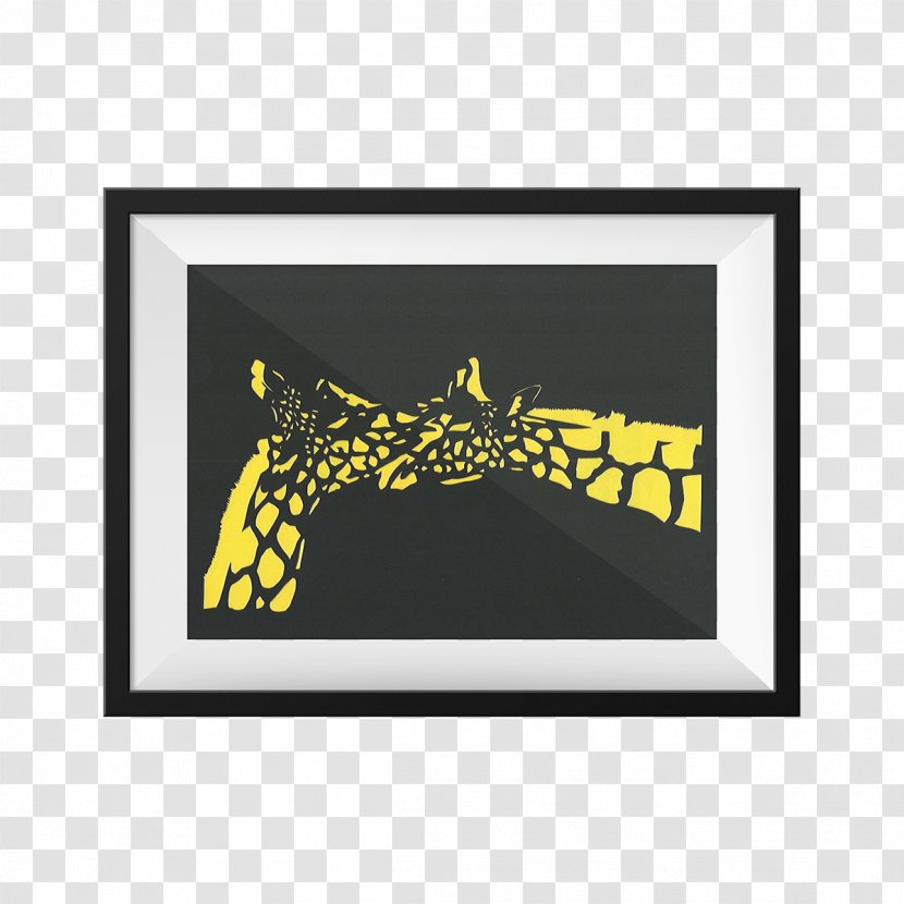 Giraffe Picture Frames Rectangle Brand Font - Giraffidae Transparent PNG