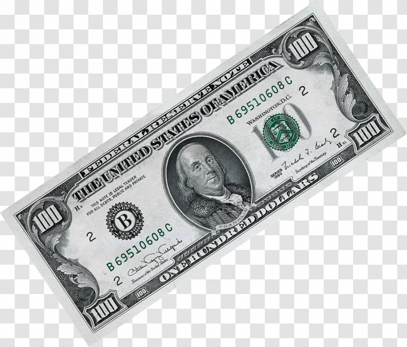 United States Dollar Money One Hundred-dollar Bill - Image Transparent PNG