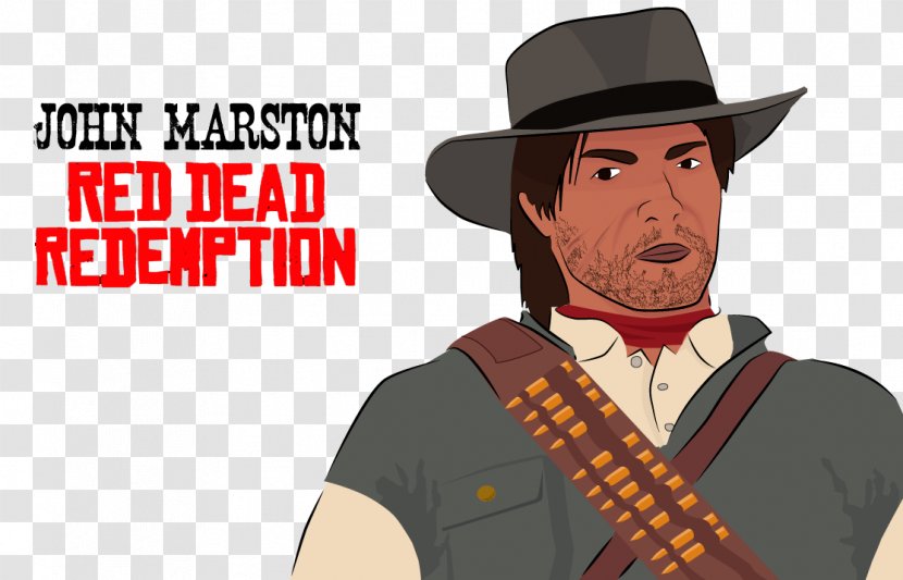 Red Dead Redemption Cartoon Poster Font - Facial Hair - Moustache Transparent PNG