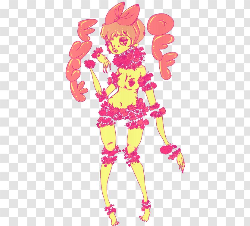 Pink M Character Line Clip Art - Cartoon - Guro Transparent PNG
