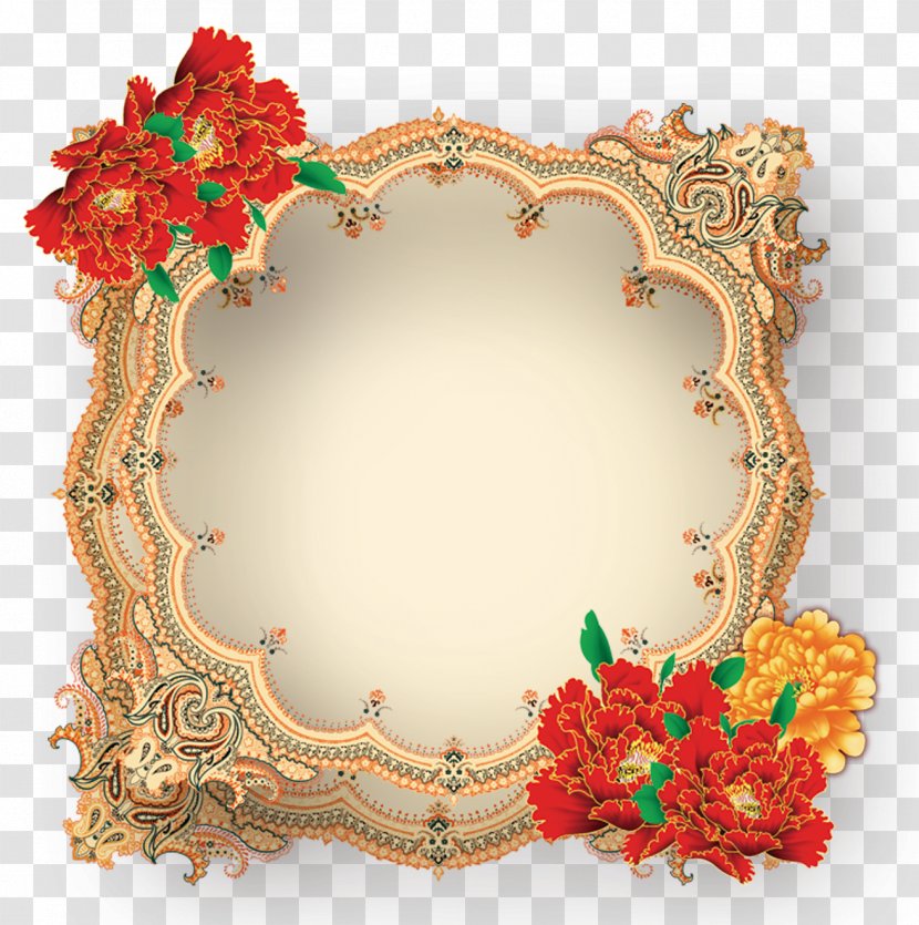 Picture Frame - Continental Roses Wedding Border Transparent PNG