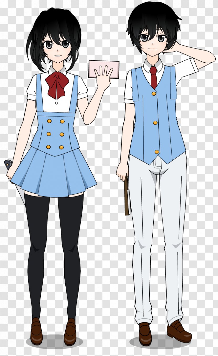 DeviantArt Doll School Uniform Art Museum - Cartoon - Notice Me Sempai Transparent PNG