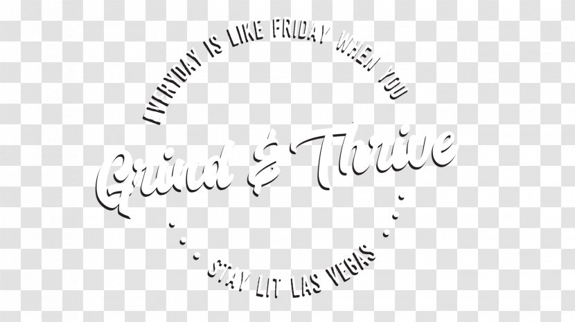 THRIVE Cannabis Marketplace Shop Logo Brand - White - Grind Transparent PNG