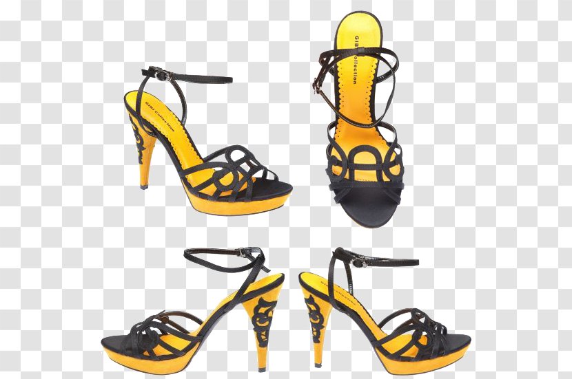 Sandal High-heeled Shoe Clip Art - Walking Transparent PNG