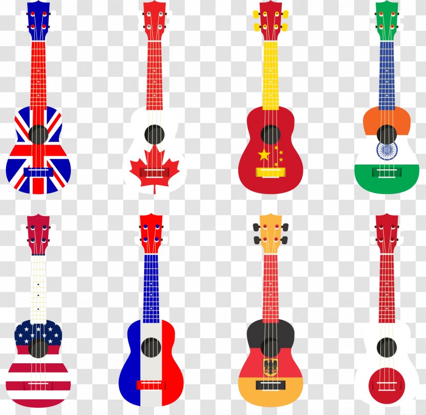 Guitar Clip Art - Watercolor Transparent PNG