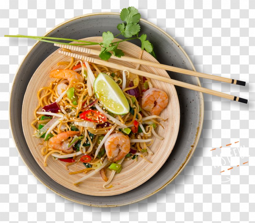 Laksa Chinese Noodles Lo Mein Chow Pad Thai - Food - Salad Transparent PNG
