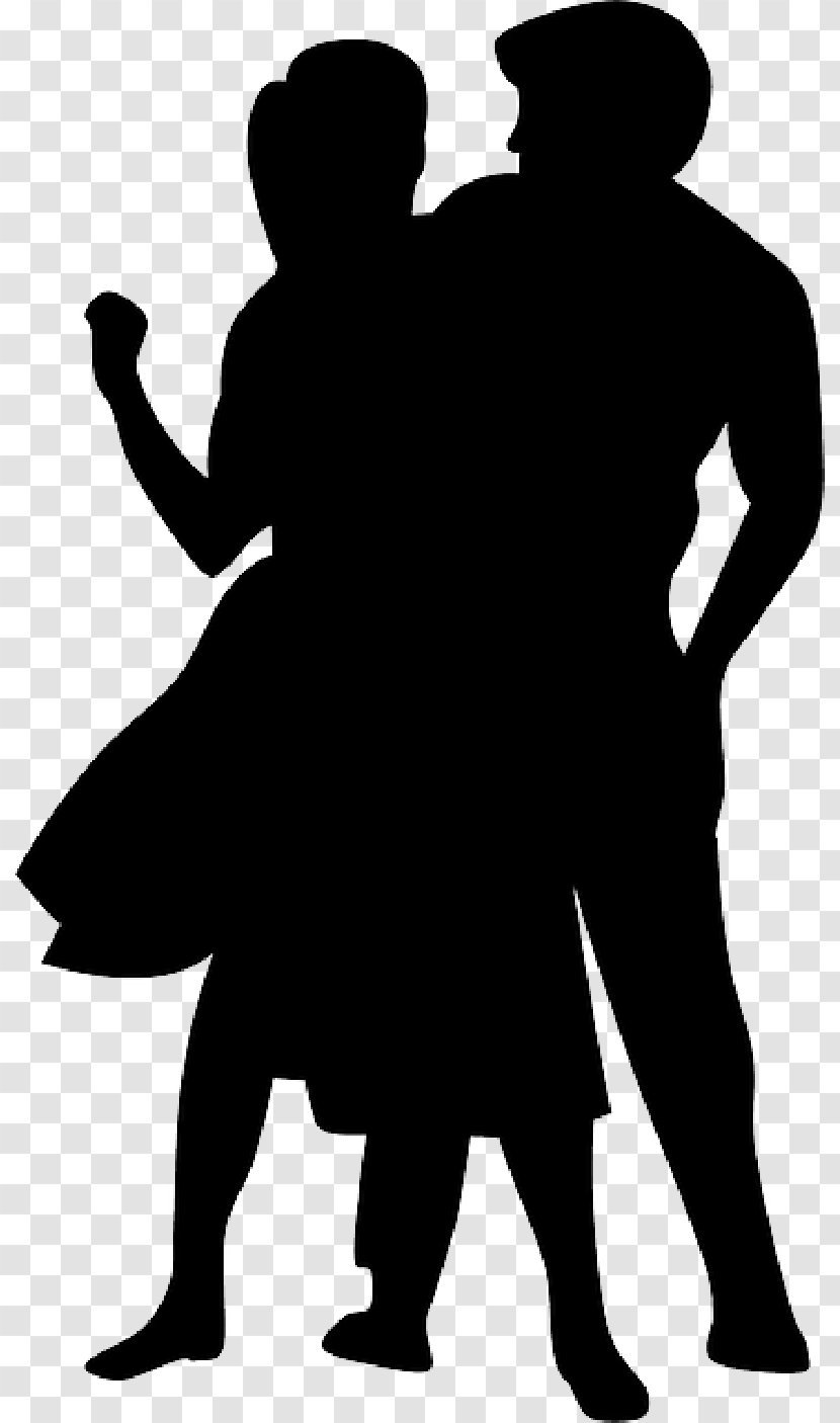 Clip Art Dance Openclipart Vector Graphics - Blackandwhite - Couple Transparent PNG