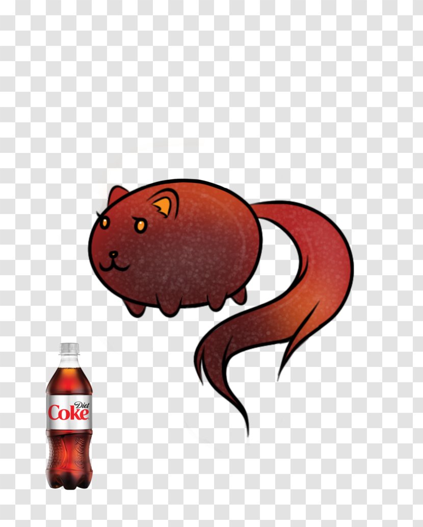 Clip Art Illustration Coca-Cola Snout Character - Rum And Coke Transparent PNG