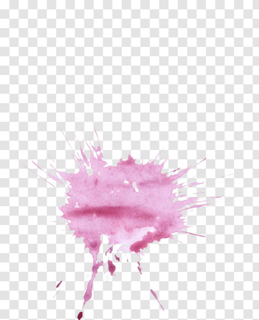 Watercolor Painting Purple - Art - Splash Transparent PNG