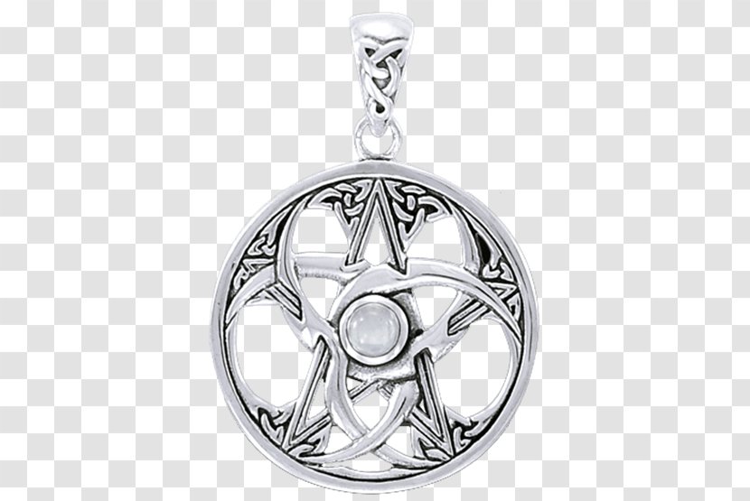 Locket Symbol Charms & Pendants Silver Pentagram - Moon Transparent PNG