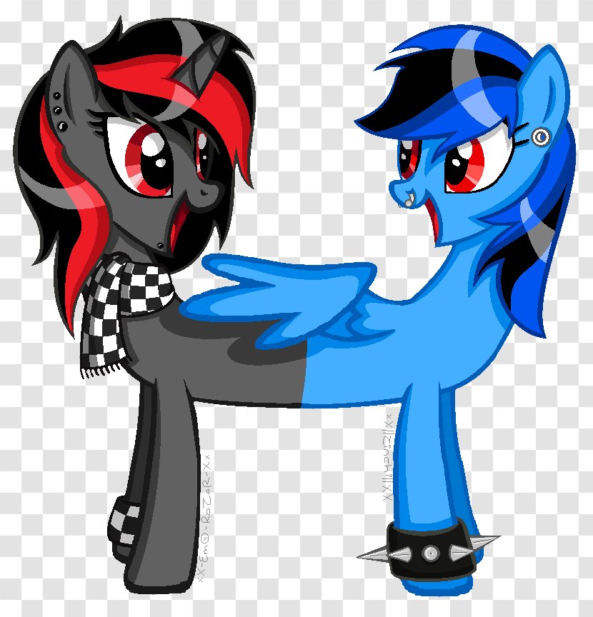 Pony Horse Drawing Emo - Mythical Creature - Razor Blade Transparent PNG