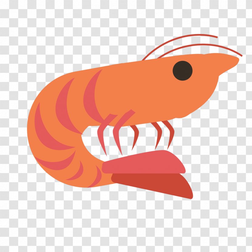 Cartoon Clip Art - Invertebrate - Shrimp Transparent PNG