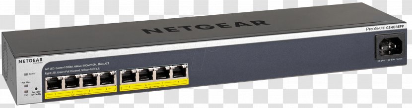 Wireless Router Gigabit Ethernet Power Over Network Switch Port - Computer - Electronics Accessory Transparent PNG