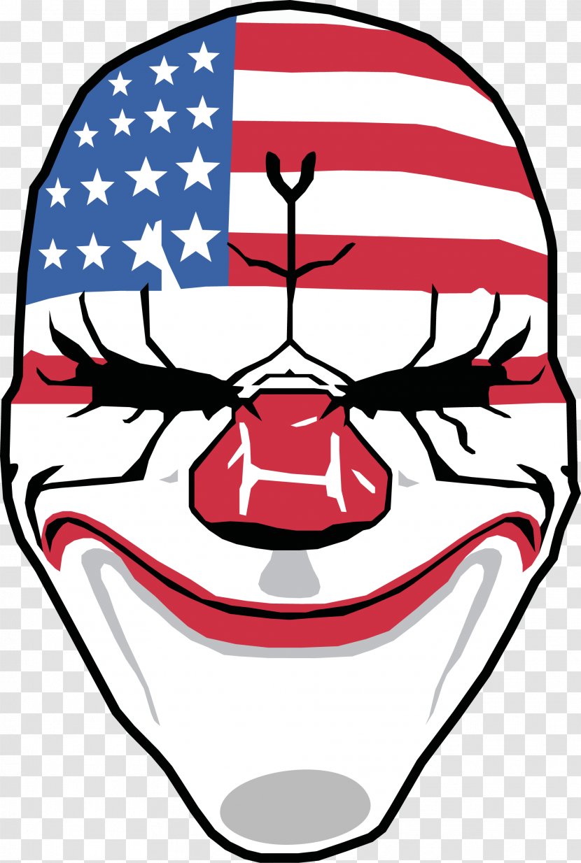 Payday 2 Watch Dogs Mask Video Game - Smile Transparent PNG