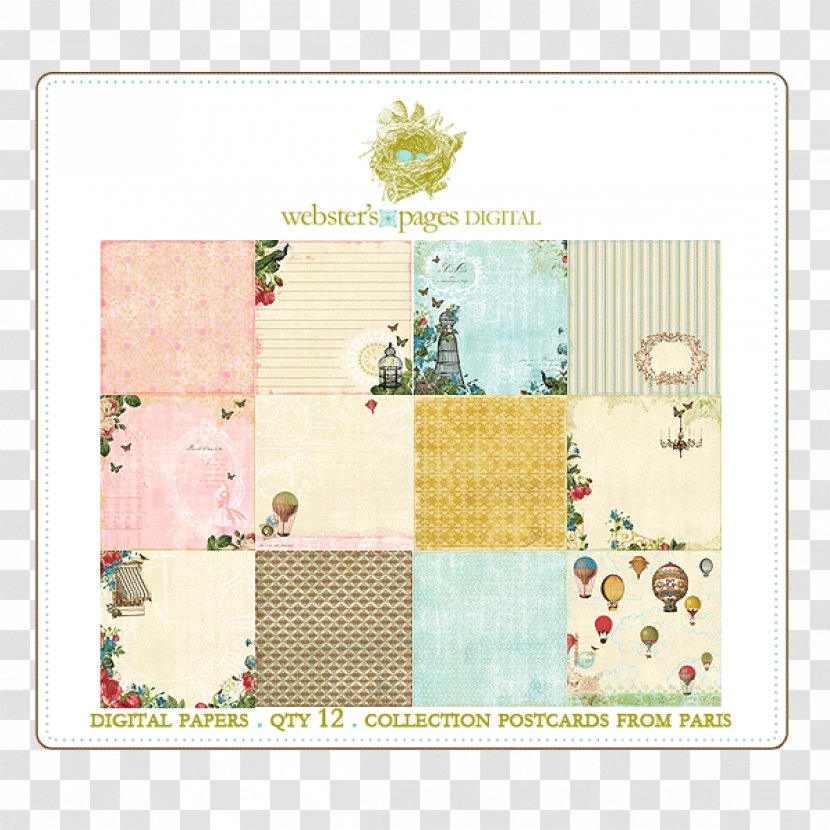 Place Mats Paper Easter Bunny Carpet Pattern - Placemat - Paris Postcard Transparent PNG