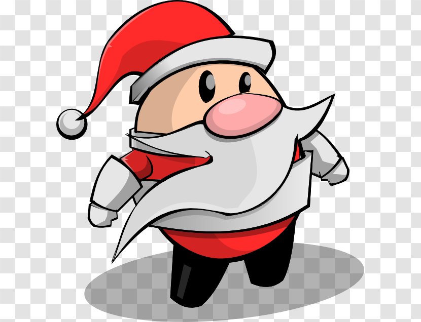 Santa Claus Clip Art Human Behavior Christmas Day Cartoon - Smile Transparent PNG