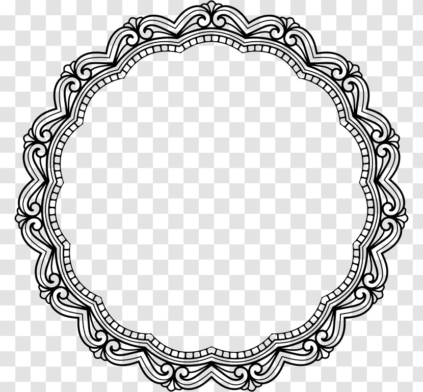 Picture Frames Oval Retro Style Vintage Clip Art - Border Transparent PNG