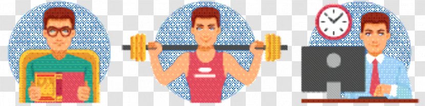 Fitness Cartoon - Weightlifting - Physical Exercise Equipment Transparent PNG