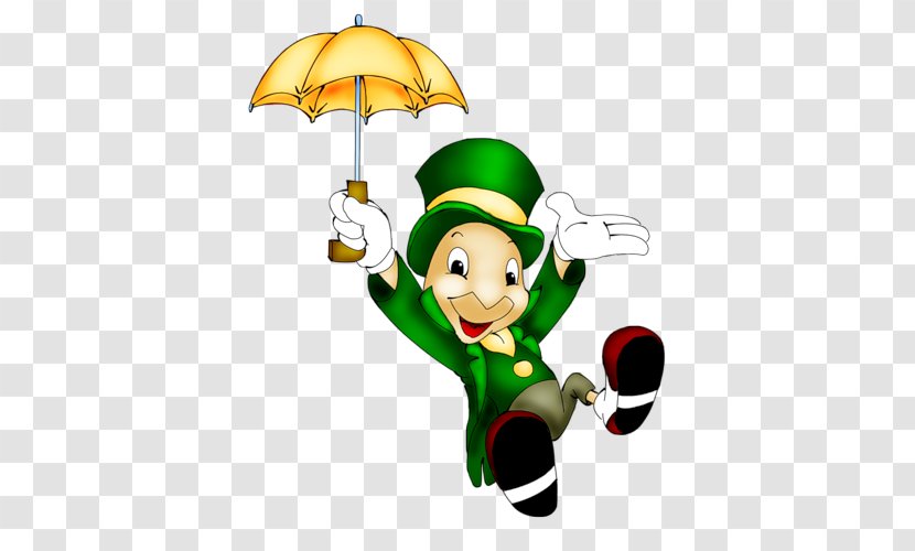 Pinocchio Saint Patrick's Day Geppetto Jiminy Cricket Mickey Mouse - Patrick Transparent PNG