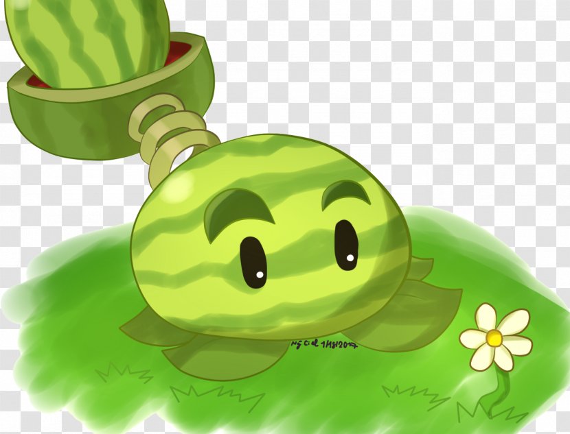 Plants Vs. Zombies Melon Fruit Fan Art DeviantArt - Grass - Corn Kernel Icon Transparent PNG
