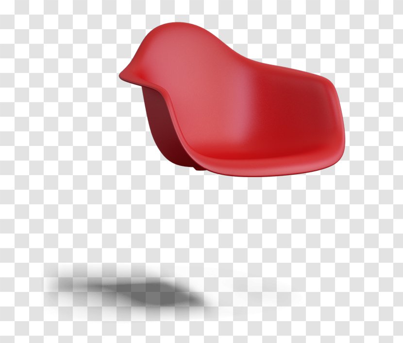 Eames Lounge Chair Plastic Armrest Charles And Ray - Red Armchair Transparent PNG