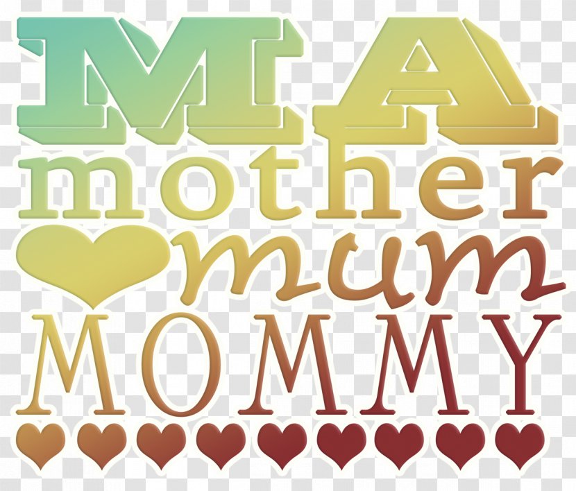 Mother's Day Word Clip Art - Logo Transparent PNG