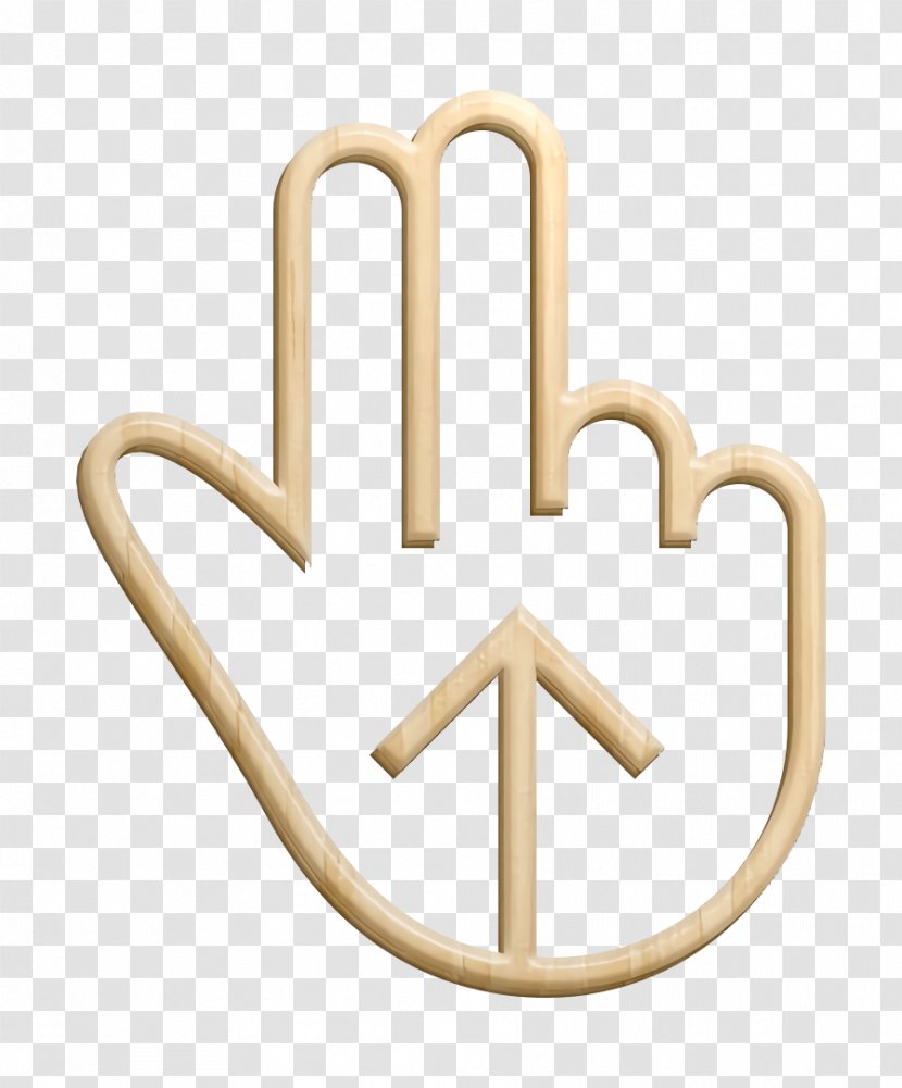 Fingers Icon Gesture Hand - Symbol - Logo Transparent PNG