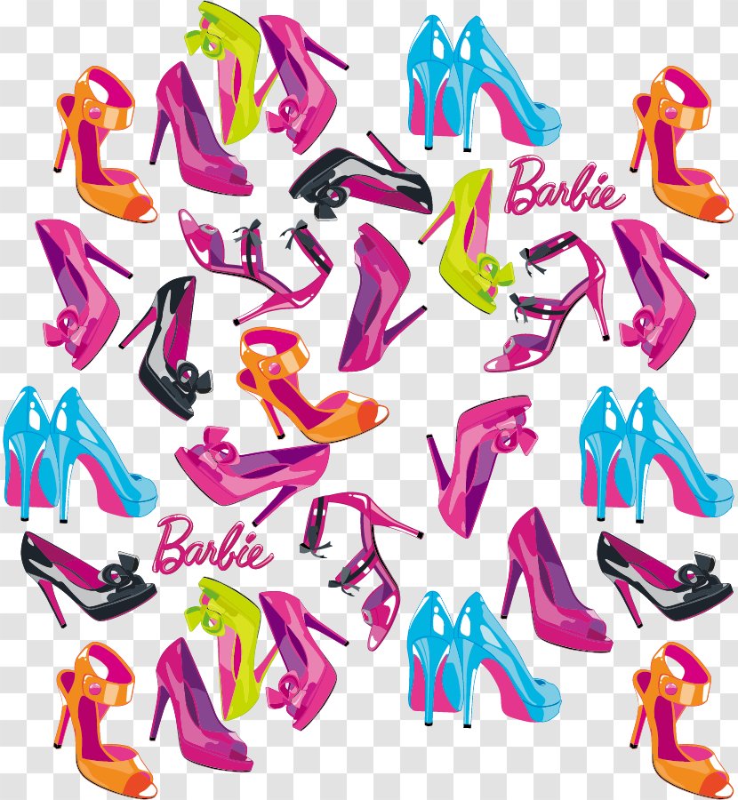 High-heeled Footwear Watercolor Painting - Shoe - Heels Shading Background Transparent PNG