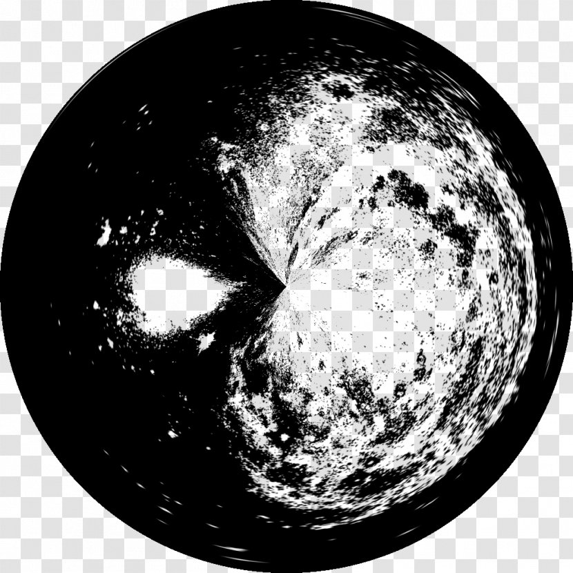 Nebula Grunge Black And White - Circle Transparent PNG