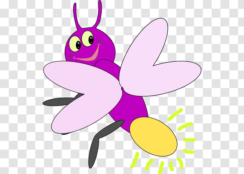 Firefly Clip Art - Organism - 3 March Purple Transparent PNG