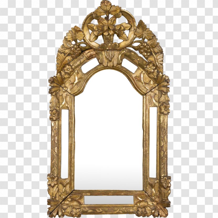 Mirror Gilding Glass Gold Decorative Arts - Rococo Transparent PNG