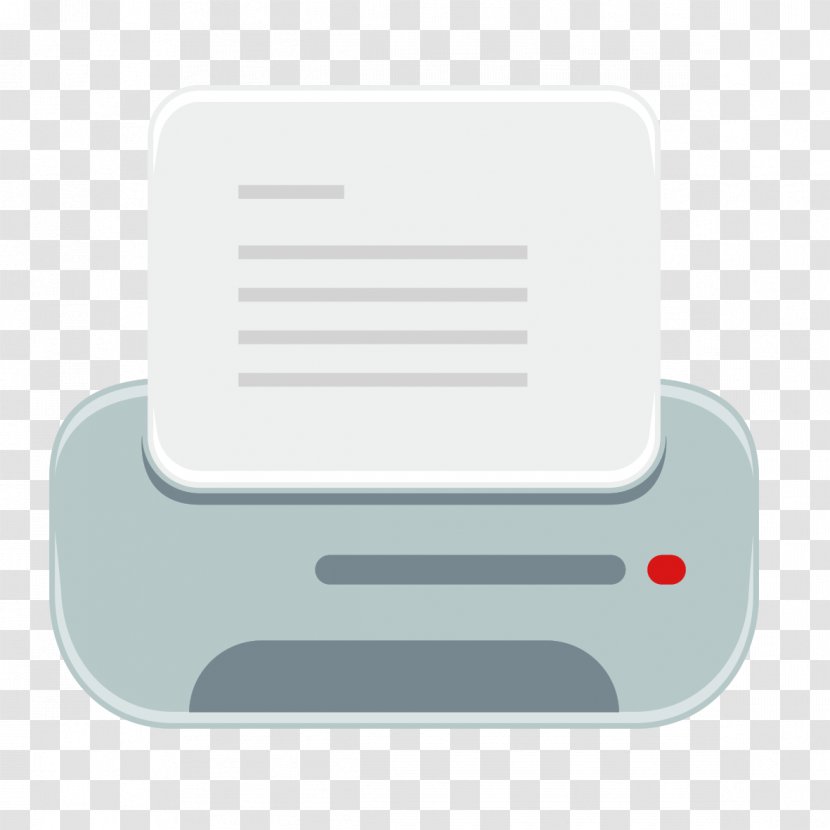 Printer Document Icon - Material Transparent PNG