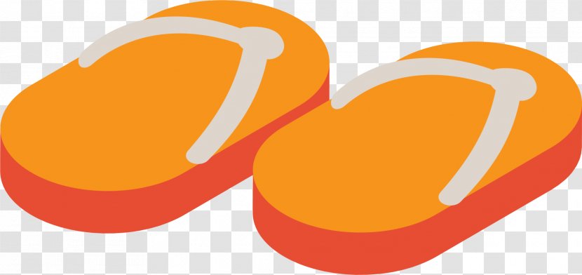 Slipper Orange Cartoon Drawing - Flipflops - Avatar Transparent PNG