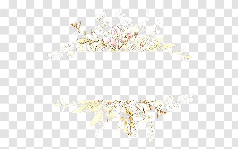 White Leaf Plant Flower Twig - Cartoon Transparent PNG