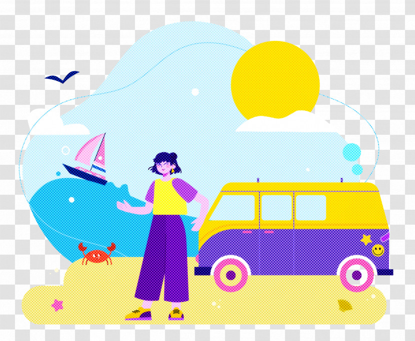 Seashore Day Vacation Travel Transparent PNG