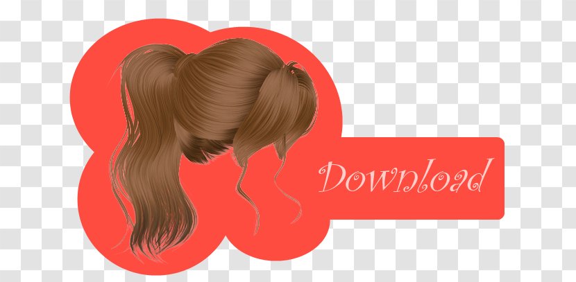 Ponytail Hair Model Bangs Braid - Heart Transparent PNG